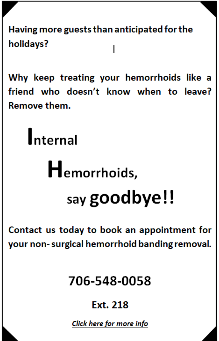 Hemorrhoid Banding Information